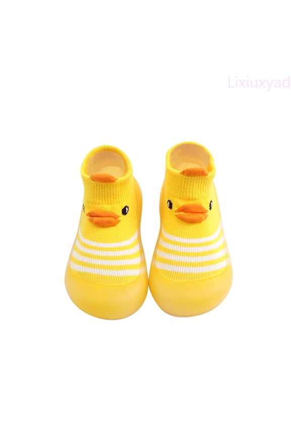 Children Todller Shoes Baby Boys And Girls Non Flat Socks Shoes Lightweight Comfortable Cute Cartoon Bear Pattern Lace-up Sneakers Sizes 4.5(Toddler 0-12 Months)