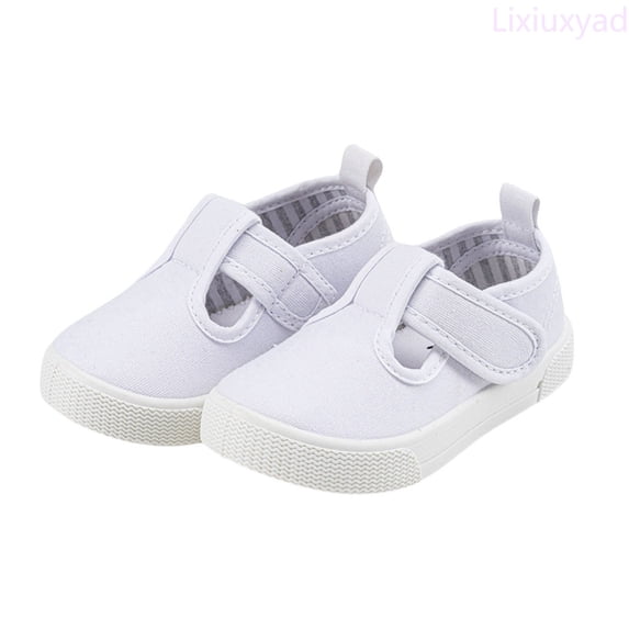 Lixiuxyad Children's Canvas Shoes Casual Soft Soled Sports Shoes Baby Walking Shoes Indoor Small White Shoes Running Athletic Shoes Sizes 24(Little Kid Little Kid)