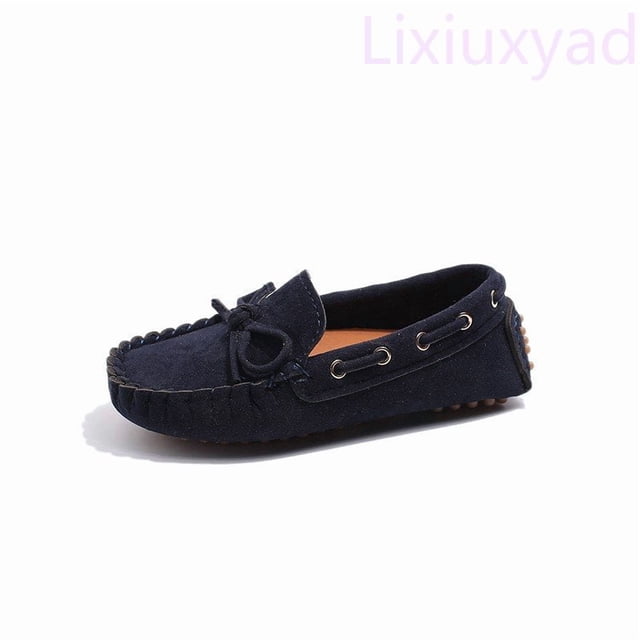 Lixiuxyad Children's Shoe Spring And Autumn New Bow Both Boys And Girls Leisure Dot Shoes Baby Small Leather Shoes Children's Canvas Shoes 1 10 Years Kids Flats Sizes 7.5(Toddler 0-1 Years)