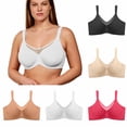 thumbnail image 1 of Lixiuxyad Comfortable Bra for Women Full Figure Seamless Underwire T Shirt Bra Push Up Comfort Everyday Bra,Yellow, 1 of 7