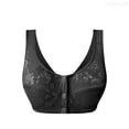 thumbnail image 1 of Lixiuxyad Comfortable Front Closure Bra For Women Vest Style Underwear For Elderly Ideal For Casual Wear All Seasons,Bras for Women Black 40, 1 of 7