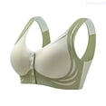 thumbnail image 1 of Lixiuxyad Comfortable Seamless Full Coverage Bra For Wireless Bras With Soft Support Regular And Plus Size,Bras for Women Green XL, 1 of 7