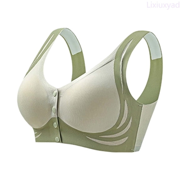 Lixiuxyad Comfortable Seamless Full Coverage Bra For Wireless Bras With Soft Support Regular And Plus Size,Bras for Women Green XL