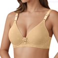 thumbnail image 1 of Lixiuxyad Comfortable V Neck Bra For With Cushioned Padding,Bras for Women Yellow 36, 1 of 6