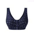thumbnail image 1 of Lixiuxyad Comfortable Wireless Bra For Mature Women Front Closure Vest Style Plus Size Soft Cup Bra For Everyday Wear,Bras for Women Blue 38, 1 of 7