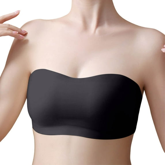 Lixiuxyad Compression Bras Women's And Drop Strapless Bra Seamless One Line Bra Removable Shoulder Straps Strapless Bra