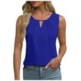 thumbnail image 1 of Lixiuxyad Compression Tank Tops For Women Womens Summer Tank Top Sleeveless Business Casual Outfits 2025 Basic Loose Dressy Work Shirt(Blue S), 1 of 6