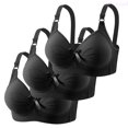 thumbnail image 1 of Lixiuxyad Elegant Bow Breathable Full Coverage Underwire Bra For Comfortable Support Everyday T Shirt Lingerie,Bras for Women Red 36, 1 of 5
