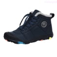 thumbnail image 1 of Lixiuxyad Fashion Autumn Children Boys Girls Sporsts Shoes Cotton Shoes Snow Boots Warm Thick Comfortable Lace Up Warm Boots Sizes 1.5(Big Kid 9.5-10 Years), 1 of 5
