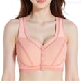 thumbnail image 1 of Lixiuxyad Front Closure Bras For Wireless Plus Size Full Coverage Seamless Comfort Bras With Lightly Lined Underwire Support And Wide Straps,Bras for Women Pink XXXL, 1 of 4