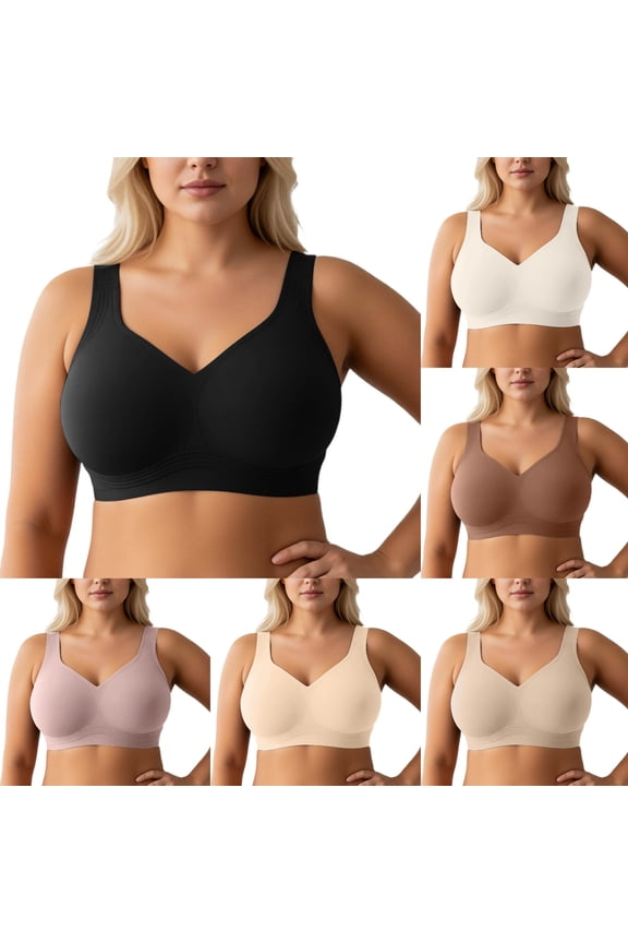 Full Coverage Bra Supportive Wireless Full Coverage Bras For Seamless Comfort Fuller Cup Uplift Everyday Wireless Bra For Plus Size,Gold