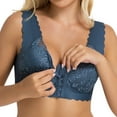 thumbnail image 1 of Lixiuxyad Full Coverage Padded Bras for Women Lace Front Closure Bra Casual Lightweight Wireless Large Size Lingerie For Every Season, 1 of 5
