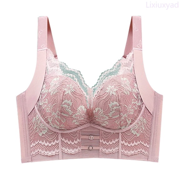 Lixiuxyad Full Coverage Underwire Bra For Seamless With Wide Side Support And Comfortable Lift Everyday Wear,Bras for Women Pink 90C
