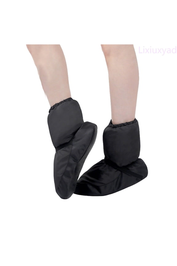 Girls Ballet Sneakers Warm Lined Boots Soft Sole Dance Shoes For Practice Winter Fleece Lined Non Slip Indoor Outdoor Casual Wear Sports Sneakers Sizes XS(Big Kid 9-10 Years)