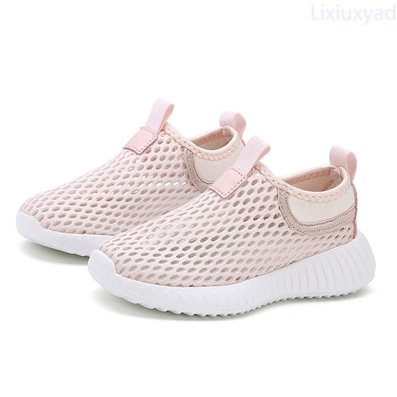 Lixiuxyad Girls Breathable Mesh Sneakers For Everyday Wear Lightweight Comfortable Sports Shoes For Kids Outdoor Activities Casual Walking Running Strap Athletic Shoes Sizes 13(Little Kid 7-8 Years)
