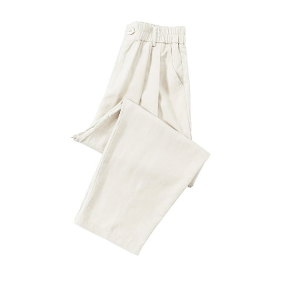 Lixiuxyad High Waist Stretchy Pants Cool Ice Silk Sweatpants Super Stretch Pants Men's And Women's Casual Jogging Sweatpants White