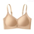 thumbnail image 1 of Lixiuxyad Jelly Strip Lift Soft Support Bra For Seamless No Side Bulge Push Up Demi Fixed Cup Wireless Comfort,Bras for Women Yellow XXL, 1 of 7