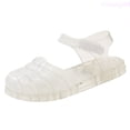 thumbnail image 1 of Lixiuxyad Kids Girl Jelly Sandals Girls Closed Toe Princess Summer Dress Shoes Beach Flat Sandals Girls Sandals Sizes 1.5(Big Kid 9.5-10 Years), 1 of 7