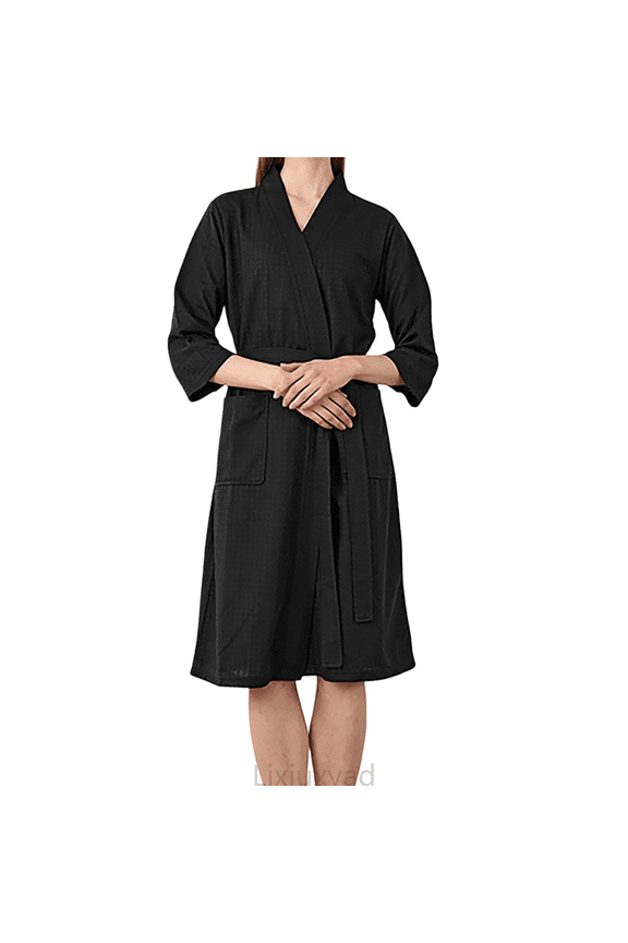 Lightweight Couples Robes For Three Quarter Sleeve Absorbent Bathrobes For Everyday Comfort Womens Nightwear XXXL