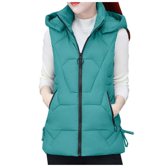 Lixiuxyad Lightweight Jacket Women's Classic Vest Green