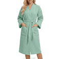 thumbnail image 1 of Lixiuxyad Lightweight Kimono Robe For Long Sleeve Loungewear Soft Bathrobe Elegant Home Wear Cozy Sleepwear Womens Lounge Sets XXXL, 1 of 6