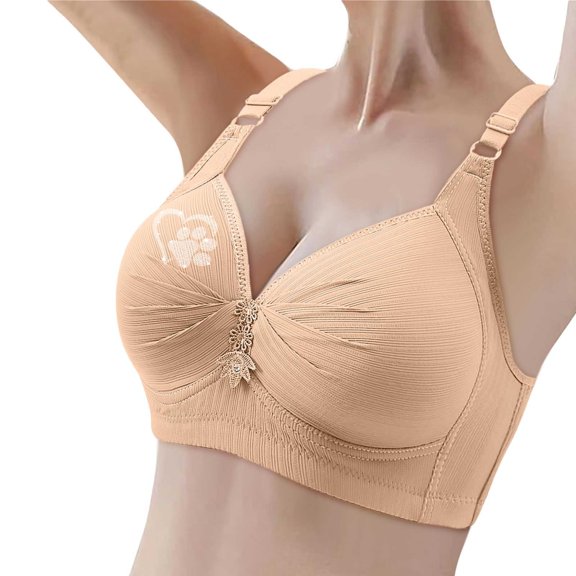 Lixiuxyad Low Back Bra Women's Push Up Wireless Bra Comfort Support No Underwire Bras Comfortable Wire Bralette Everyday Underwear