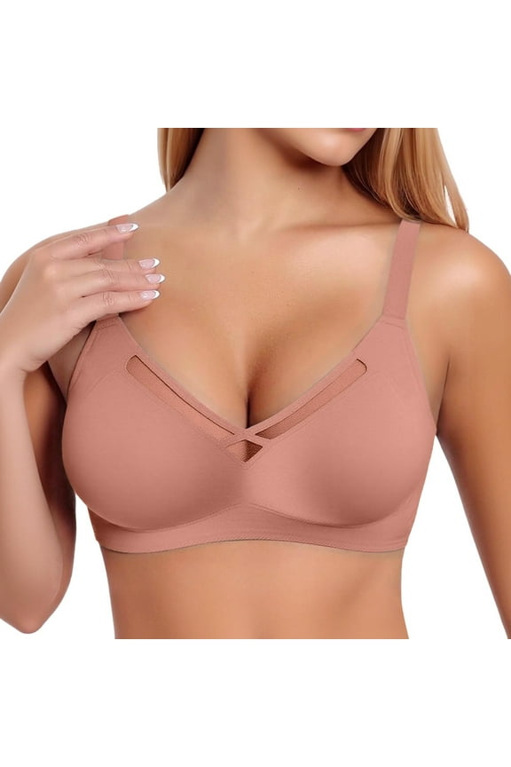 Neck Bra Women's Plus Size Seamless Jelly Thin Small Sports Sagging Bra