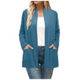 thumbnail image 1 of Lixiuxyad Open Front Cardigan Sweaters for Women Long Sleeve Cardigan For Women Fall Open Front Cardigan With Pockets Casual Duster Lightweight Cardigan Sweater, 1 of 4