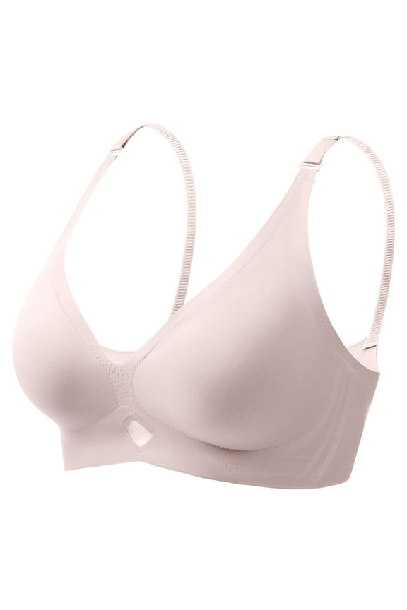 Padded Sports Bra Non Wired Bra Women's Padded Full Cup Bra Without Underwire With Padding Seamless Bustier Bralette Breathable Soft