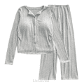 thumbnail image 1 of Lixiuxyad Pajama With Built In Bra Winter Thermal Sleepwear Long Sleeve Pants Loungewear For Soft Warm Homewear Outfit Cozy Two Piece Womens Lounge Sets XL, 1 of 4