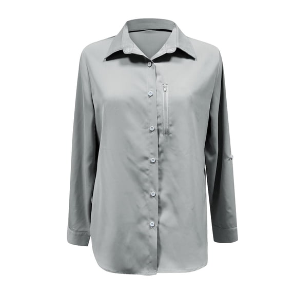 Lixiuxyad Plus Size Colla Shirt Womens Shirts UPF 50+ Sun Long Sleeve Outdoor Cool Fishing Hiking Shirt