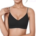 thumbnail image 1 of Lixiuxyad Seamless Comfort Bra For Push Up Non Padded Wirefree Bralette T Shirt Bras With Light Support And Smooth Coverage,Bras for Women Black L, 1 of 5