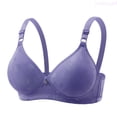thumbnail image 1 of Lixiuxyad Seamless Underwire Comfortable Full Cup Bra Hot Off The Shelf Bra,Bras for Women Blue 40, 1 of 3