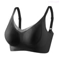 thumbnail image 1 of Lixiuxyad Soft Support Lift Fixed Cup Bra Small Chest Gathering Sports Back Bra,Bras for Women Black L, 1 of 3
