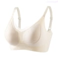 thumbnail image 1 of Lixiuxyad Soft Support Lift Fixed Cup Bra Small Chest Gathering Sports Back Bra,Bras for Women White XL, 1 of 3