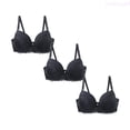 thumbnail image 1 of Lixiuxyad Soft Wireless Comfort Bra For Seamless Support Everyday Wear Lightweight Breathable T Shirt Bra,Bras for Women Black 100C, 1 of 3