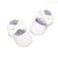 thumbnail image 1 of Lixiuxyad Soft Yarn Knit Baby Sneakers With Bow For Infant Girls First Walking Shoes Sole Toddler Prewalker Booties Crib Shoes Strap Athletic Shoes Sizes 13(Toddler 12-18 Months), 1 of 7