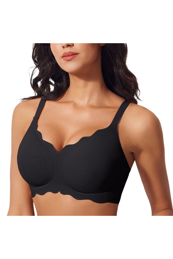 Sports Bras with Padding Women‘s Comfortable Wireless Bra Seamless Design With Three Hook Closure Supportive And Versatile Innerwear For Every Season