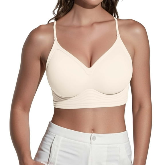 Lixiuxyad Sports Bras for Women One Shoulder Back And Seamless Jelly Outer Expansion Underwear Women Can't Wear Through Straps Gather Thin Shoulder Straps Bra Cover