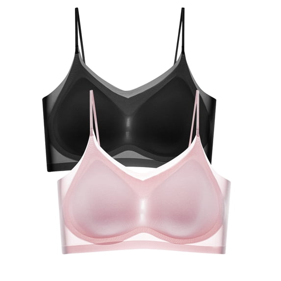 Lixiuxyad Sports Brawls for Women Women's Front Side Buckle Lace Edge Without Steel Ring Movement Seamless Gathering Adjustment Yoga Sleep Large Bra