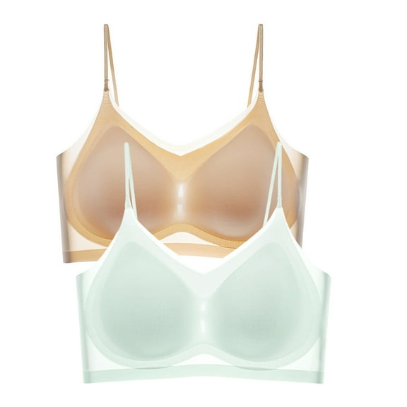 Lixiuxyad Sports Brawls for Women Women's Front Side Buckle Lace Edge Without Steel Ring Movement Seamless Gathering Adjustment Yoga Sleep Large Bra