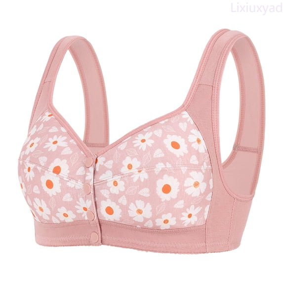 Lixiuxyad Supportive Front Closure Full Figure Bra For Lift Plus Cup Sizes With Comfort Fit And Full Coverage,Bras for Women Pink 36