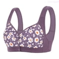 thumbnail image 1 of Lixiuxyad Supportive Front Closure Full Figure Bra For Lift Plus Cup Sizes With Comfort Fit And Full Coverage,Bras for Women Purple 38, 1 of 6
