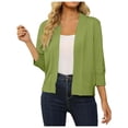 thumbnail image 1 of Lixiuxyad Sweater Duster for Women "Women's Elegant 3/4 Sleeve Knit Cardigan Slim Fit Fashionable Open Front Outerwear", 1 of 6