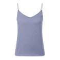 thumbnail image 1 of Lixiuxyad Tank Top Camisole Women's V Neck Tank Tops With Built In Bra Sleeveless For Music Festival Casual Wear Summer Spring Fall Outdoor Indoor(Blue XXL), 1 of 6