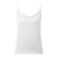thumbnail image 1 of Lixiuxyad Tank Top Camisole Women's V Neck Tank Tops With Built In Bra Sleeveless For Music Festival Casual Wear Summer Spring Fall Outdoor Indoor(White M), 1 of 6