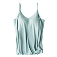 thumbnail image 1 of Lixiuxyad Tank Tops for Women Shelf Bra Camisoles Adjustable Spaghetti Strap Tank Tops Basic Layer(Green XL), 1 of 6