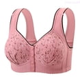 thumbnail image 1 of Lixiuxyad Full Coverage Bra For With Superior Support And Comfort All Day Wireless T Shirt Bra Seamless Underwear For Plus Bust,Bras for Women Pink 36, 1 of 4