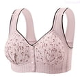 thumbnail image 1 of Lixiuxyad Full Coverage Bra For With Superior Support And Comfort All Day Wireless T Shirt Bra Seamless Underwear For Plus Bust,Bras for Women Pink 46, 1 of 4