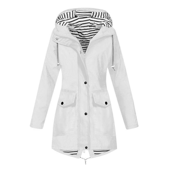 Lixiuxyad Winter Outerwear Women's Autumn And Winter Three In One Two Piece Windbreaker Outdoor Mountaineering Suit Jacket And Windbreaker White